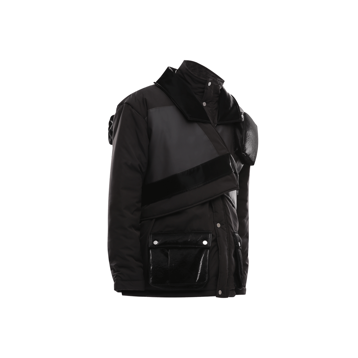 T-9 OVERSIZED VEGAN LEATHER JACKET