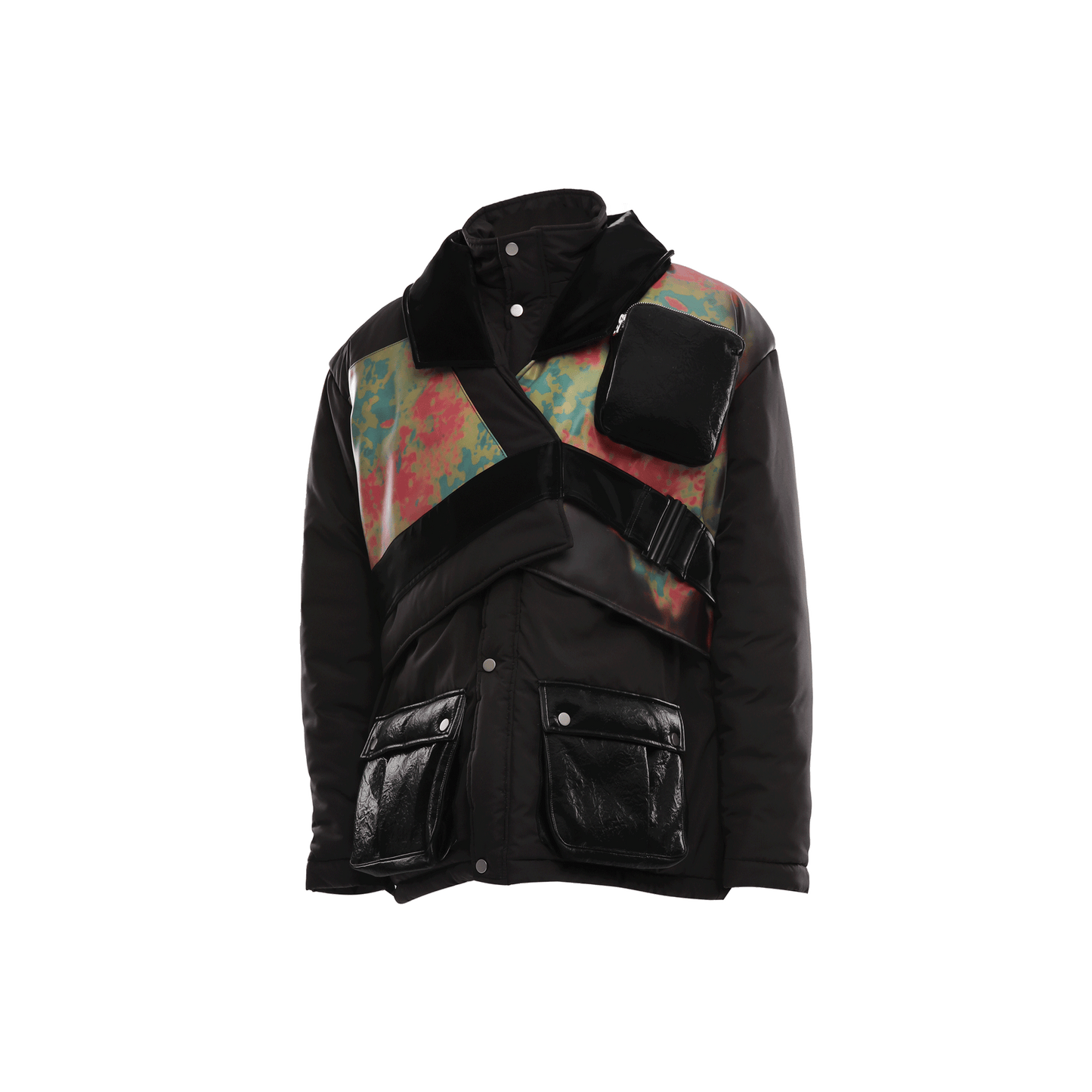 T-9 OVERSIZED VEGAN LEATHER JACKET