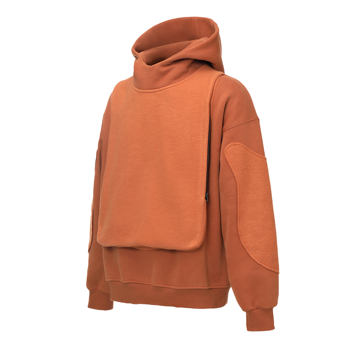 REVERSE PATCH FABRIC HOODIE