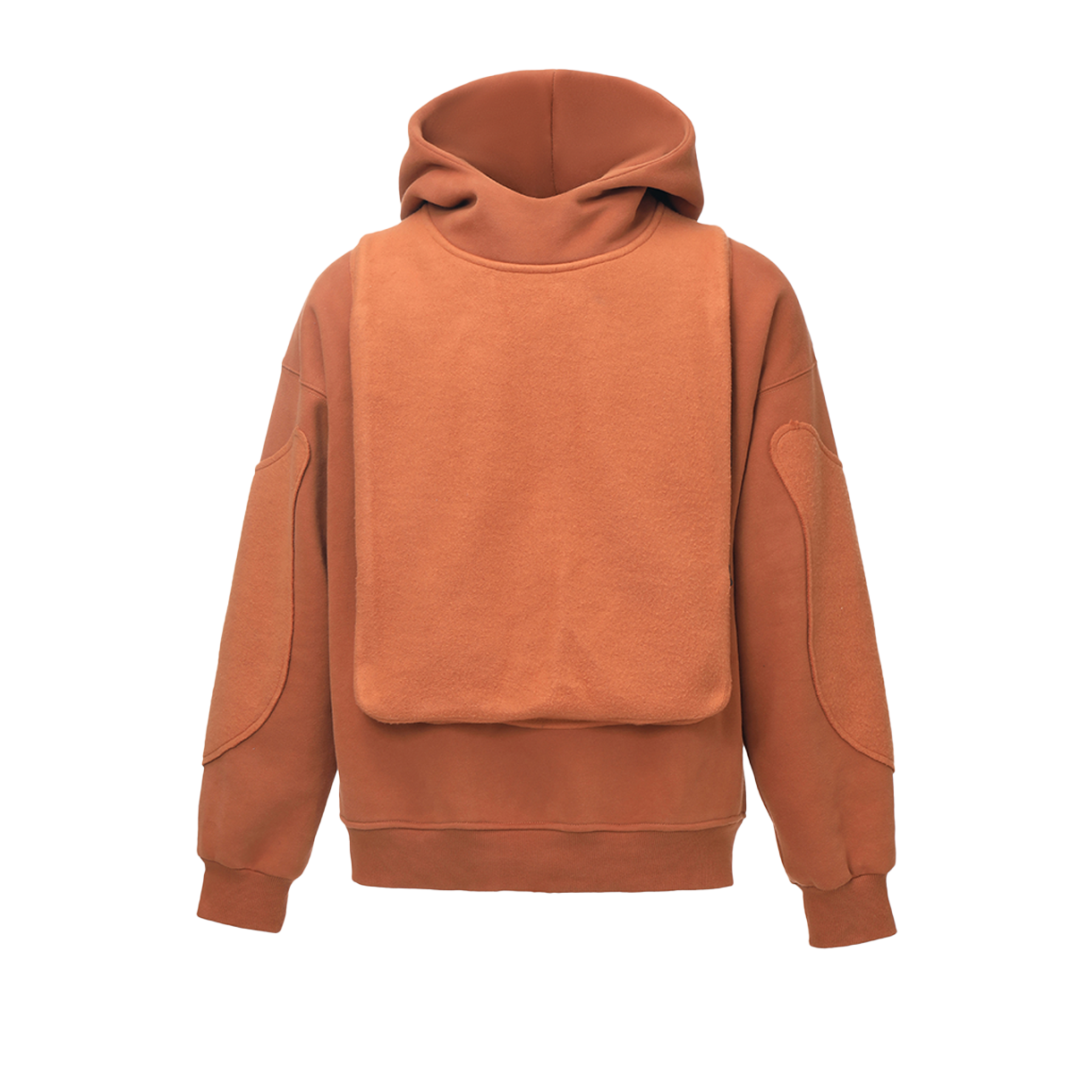 REVERSE PATCH FABRIC HOODIE